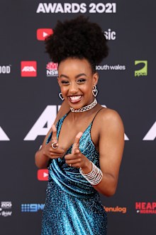 Tsehay Hawkins of The Wiggles attends the 2021 ARIA Awards 