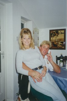 Shane Warne and then-wife Simone Callahan.