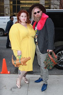 Tess Holliday, Nick Holliday at Kate Spade - Presentation - February 2018 - New York Fashion Week: The Shows at Masonic Hall in New YorkCity on February 09, 2018. 