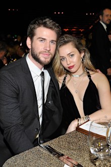 Liam Hemsworth, Miley Cyrus, event, hugging, gala