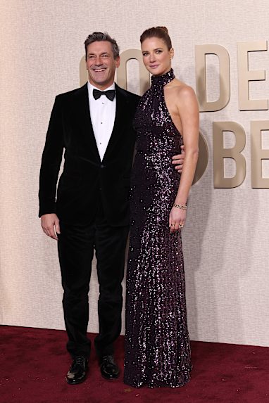 Jon Hamm and Anna Osceola