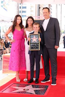  Kyla Weber, Locklyn Kyla Vaughn, Vernon Lindsay Vaughn and Vince Vaughn attend The Hollywood Walk of Fame star ceremony 
