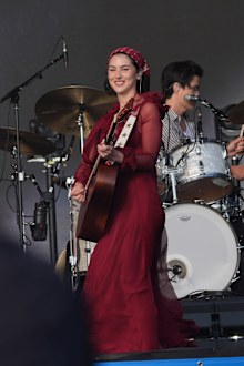 Gracie Abrams performing on the Other Stage during the Glastonbury Festival at Worthy Farm in Somerset. Picture date: Friday June 27, 2025.