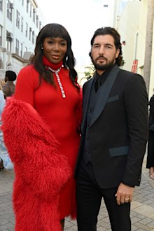 LOS ANGELES, CALIFORNIA - OCTOBER 26: (L-R) Venus Williams and Andrea Preti attend Vogue World: Hollywood 2025 at Paramount Studios on October 26, 2025 in Los Angeles, California.  (Photo by Jon Kopaloff/Getty Images for Vogue)