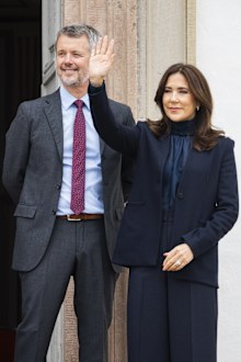 King Frederik X of Denmark and Queen Mary of Denmark attend the 86th Birthday celebrations of Queen Margrethe II of Denmark on April 16, 2026 in Fredensborg, Denmark. 