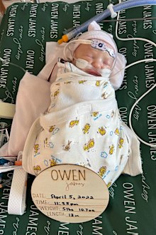 Owen Monroe was 18 days old when he made history.
