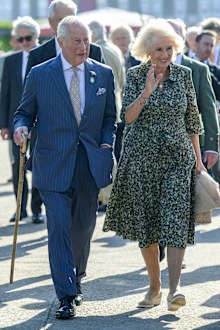 King Charles and Queen Camilla visit the Chelsea Flower Show on Monday May 19, 2025.