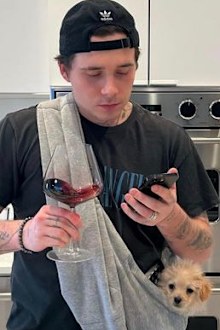 Brooklyn Beckham wine cork in bolognese