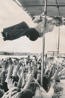 Pop star Johnny Farnham (John Farnham) became Victoria's first Outstanding Youth of the Year. pictured in 1973