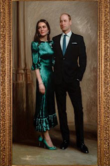 The Duke and Duchess of Cambridge's first official joint portrait was painted by award-winning British portrait artist Jamie Coreth