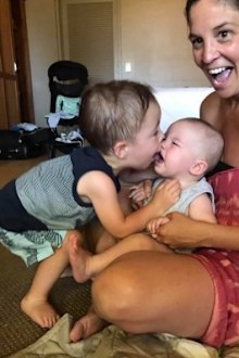 Heidi Krause with her sons