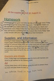 Mum horrified over grammatical errors in daycare note