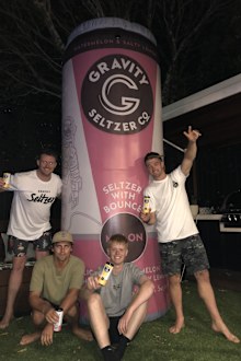 Mick Spencer and Liam Battye, founders of Gravity Seltzer.