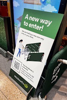 supermarket security and exit gates