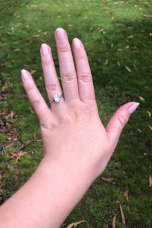 Amy Lyall's engagement ring
