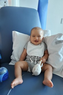 Casey Anaru's son Mason battled cancer as a baby.