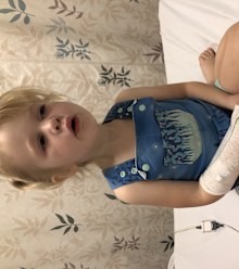 Amanda rushed Sophie to hospital when she suddenly became lethargic and pale.