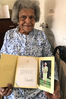 Ida 100 letter from Queen
