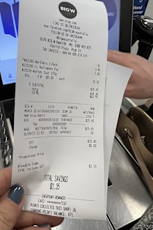 supermarket receipt trick to entice customers to return