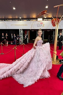 April Rose Pengilly on the Logies 2022 red carpet 
