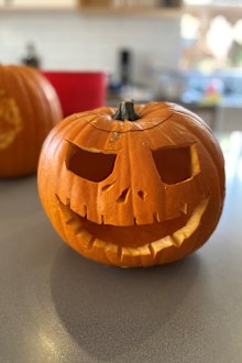 A more do-able Halloween pumpkin.
