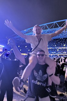 Sydney fans at Oasis' concert, November 2025