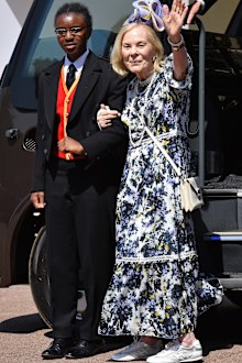  Katharine, Duchess of Kent attends the wedding of Prince Harry to Ms Meghan Markle at St George's Chapel, Windsor Castle on May 19, 2018 in Windsor, England. Prince Henry Charles Albert David of Wales marries Ms. Meghan Markle in a service at St George's Chapel inside the grounds of Windsor Castle. Among the guests were 2200 members of the public, the royal family and Ms. Mark