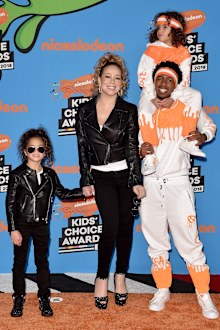 INGLEWOOD, CA - MARCH 24:  Singer Mariah Carey, Nick Cannon, daughter Monroe Cannon and son Moroccan Cannon attend Nickelodeon's 2018 Kids' Choice Awards at The Forum on March 24, 2018 in Inglewood, California.  (Photo by Axelle/Bauer-Griffin/FilmMagic)