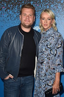 James Corden and wife Julia Carey arrive at 'Carpool Karaoke: The Series' On Apple Music Launch Party at Chateau Marmont on August 7, 2017 in Los Angeles, California.