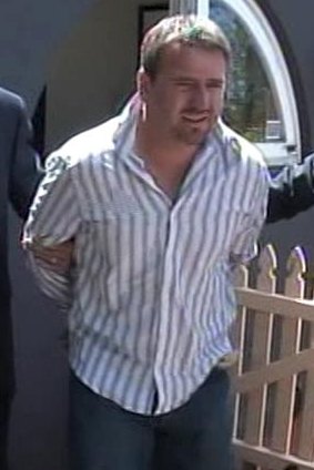 Anthony "Rooster" Perish is arrested at McMahon's Point in 2009.
