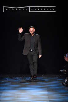 Fashion designer Michael Costello walks the runway at the Michael Costello show during, New York Fashion Week Fall Winter 2017-2018 on February 9, 2017 in New York City.