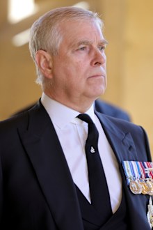 Prince Andrew Prince Philip funeral