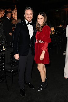 James McAvoy and Lisa Liberati attend The Fashion Awards 2021 at Royal Albert Hall on November 29, 2021 in London, England.