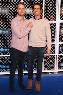 Hamish Blake and Andy Lee attend the 2019 Nine Upfronts on October 17, 2018 in Sydney, Australia.