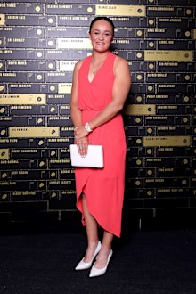 MELBOURNE, AUSTRALIA - DECEMBER 15: Ash Barty arrives during the Sport Australia Hall of Fame Victorian Celebration at Melbourne Cricket Ground on December 15, 2022 in Melbourne, Australia. (Photo by Kelly Defina/Getty Images)