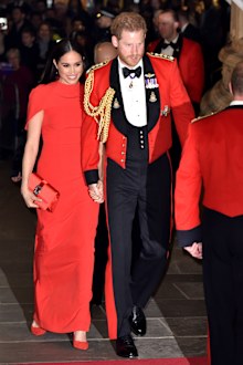  Duke of Sussex and Meghan, Duchess of Sussex arrive to attend the Mountbatten Music Festival at Royal Albert Hall 