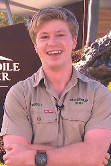 Robert Irwin reflects on cute moment American tourist tried to get his phone number.
