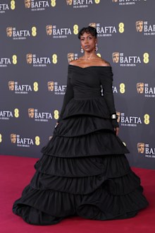 Hannah Beachler attends the 2026 EE BAFTA Film Awards at The Royal Festival Hall on February 22, 2026 in London, England.