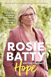 The cover for Rosie Batty book Hope