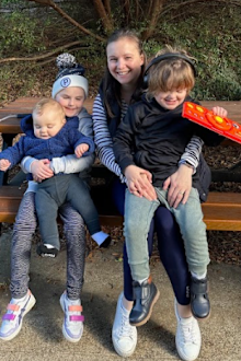 Gemma is a very busy mum. 