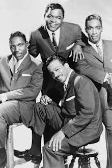 The Drifters (clockwise from left): Charlie Thomas, Dock Green, Rudy Lewis, Tommy Evan in 1961.