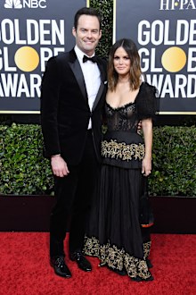 couples, celebrity, Bill Hader, Rachel Bilson, Golden Globes, red carpet, debut