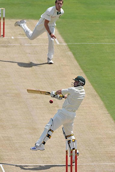 His international career started inauspiciously. Dale Steyn dismissing him for a duck.