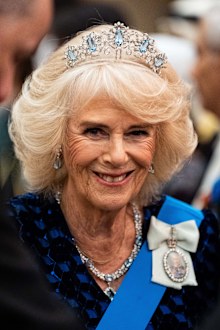 LONDON, ENGLAND - NOVEMBER 13: Queen Camilla arrives to the Diplomatic Corps reception at Buckingham Palace on November 19, 2024 in London, England. (Photo by Aaron Chown - WPA Pool/Getty Images)