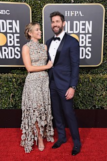Emily Blunt and John Krasinski attends the 76th Annual Golden Globe Awards at The Beverly Hilton Hotel on January 6, 2019 in Beverly Hills, California.