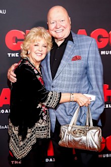 Patti and Bert Newton arrive at opening night of Chicago The Musical on December 19, 2019 in Melbourne. The pair were a regular at events and on red carpets.