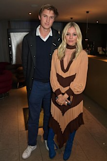 Lucas Zwirner and Sienna Miller 