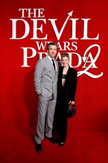 Patrick Brammall and Harriet Dyer attends "The Devil Wears Prada 2" Sydney Gala at State Theatre on April 28, 2026 in Sydney, Australia. (Photo by Brendon Thorne/Getty Images)