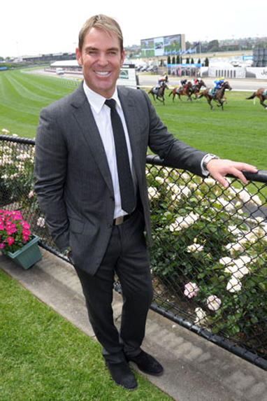 Cricket great Shane Warne lapped up the day. (AAP)