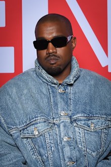 Ye  attends the Kenzo Fall/Winter 2022/2023 show as part of Paris Fashion Week on January 23, 2022 in Paris, France. 
